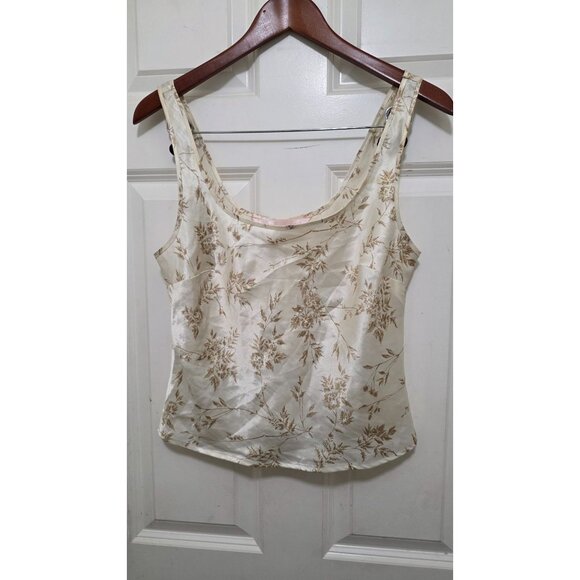 Victoria Secret Women's Floral Satin Pajama Set Sleeveless Top & Elastic Waist P - Picture 8 of 11